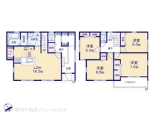 【東京都/町田市三輪町】町田市三輪町 新築一戸建て 間取り図