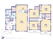 【東京都/町田市三輪町】町田市三輪町 新築一戸建て 間取り図