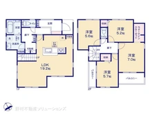 【東京都/町田市三輪町】町田市三輪町 新築一戸建て 間取り図