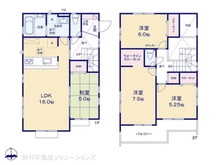 【神奈川県/座間市四ツ谷】座間市四ツ谷 新築一戸建て 間取り図