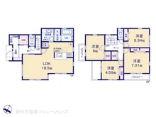【東京都/町田市真光寺】町田市真光寺2丁目 新築一戸建て 間取り図