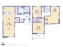 【神奈川県/座間市入谷東】座間市入谷東3丁目 新築一戸建て 間取り図