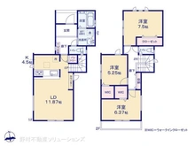 【神奈川県/相模原市南区磯部】相模原市南区磯部 新築一戸建て 間取り図
