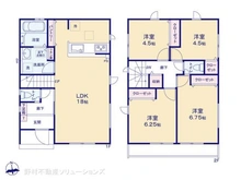 【神奈川県/相模原市南区磯部】相模原市南区磯部 新築一戸建て 間取り図