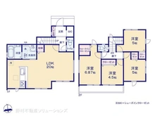 【神奈川県/相模原市南区磯部】相模原市南区磯部 新築一戸建て 間取り図