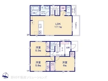 【神奈川県/座間市入谷西】座間市入谷西5丁目 新築一戸建て 間取り図