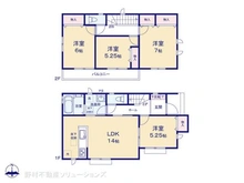 【神奈川県/大和市福田】大和市福田8丁目 新築一戸建て 間取り図