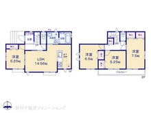 【神奈川県/大和市福田】大和市福田8丁目 新築一戸建て 間取り図