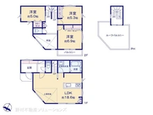 【神奈川県/大和市上草柳】大和市上草柳6丁目 新築一戸建て 間取り図