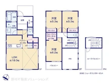 【神奈川県/座間市栗原中央】座間市栗原中央4丁目 新築一戸建て 間取り図
