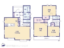 【神奈川県/相模原市南区上鶴間本町】相模原市南区上鶴間本町9丁目 新築一戸建て 間取り図