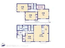 【神奈川県/相模原市南区上鶴間本町】相模原市南区上鶴間本町9丁目 新築一戸建て 間取り図