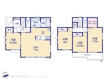 【神奈川県/相模原市南区上鶴間本町】相模原市南区上鶴間本町9丁目 新築一戸建て 間取り図