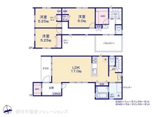 【神奈川県/大和市下鶴間】大和市下鶴間 新築一戸建て 間取り図
