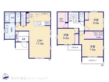 【神奈川県/相模原市中央区淵野辺本町】相模原市中央区淵野辺本町3丁目 新築一戸建て 間取り図