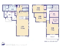 【神奈川県/相模原市中央区淵野辺本町】相模原市中央区淵野辺本町3丁目 新築一戸建て 間取り図