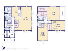 【神奈川県/相模原市中央区上溝】相模原市中央区上溝 新築一戸建て 間取り図
