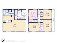 【神奈川県/相模原市中央区淵野辺本町】相模原市中央区淵野辺本町2丁目 新築一戸建て 間取り図