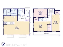 【神奈川県/相模原市中央区淵野辺本町】相模原市中央区淵野辺本町2丁目 新築一戸建て 間取り図