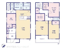 【神奈川県/座間市相模が丘】座間市相模が丘2丁目 新築一戸建て 間取り図
