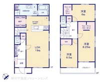【神奈川県/座間市相模が丘】座間市相模が丘2丁目 新築一戸建て 間取り図