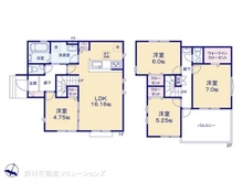 【神奈川県/相模原市南区相南】相模原市南区相南1丁目 新築一戸建て 間取り図