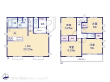【神奈川県/座間市西栗原】座間市西栗原2丁目 新築一戸建て 間取り図