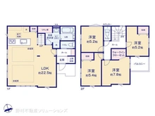 【東京都/町田市成瀬が丘】町田市成瀬が丘3丁目 新築一戸建て 間取り図