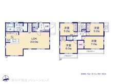【神奈川県/相模原市中央区宮下本町】相模原市中央区宮下本町2丁目 新築一戸建て 間取り図