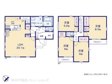 【神奈川県/座間市相模が丘】座間市相模が丘3丁目 新築一戸建て 間取り図