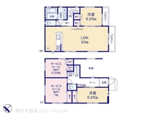 【神奈川県/相模原市中央区淵野辺本町】相模原市中央区淵野辺本町2丁目 新築一戸建て 間取り図