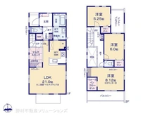 【東京都/町田市成瀬台】町田市成瀬台1丁目 新築一戸建て 間取り図