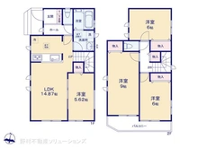 【神奈川県/大和市福田】大和市福田5丁目 新築一戸建て 間取り図