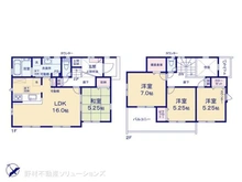 【神奈川県/相模原市中央区上矢部】相模原市中央区上矢部2丁目 新築一戸建て 間取り図