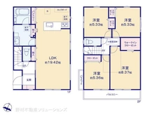 【神奈川県/大和市西鶴間】大和市西鶴間4丁目 新築一戸建て 間取り図