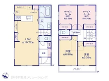 【神奈川県/大和市西鶴間】大和市西鶴間4丁目 新築一戸建て 間取り図
