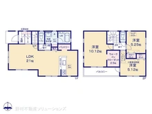 【神奈川県/座間市座間】座間市座間1丁目 新築一戸建て 間取り図