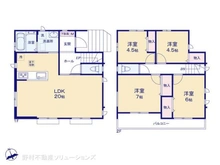 【東京都/町田市原町田】町田市原町田2丁目 新築一戸建て 間取り図