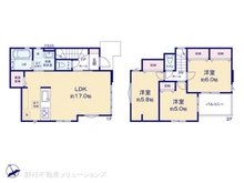 【神奈川県/相模原市中央区宮下本町】相模原市中央区宮下本町1丁目 新築一戸建て 間取り図