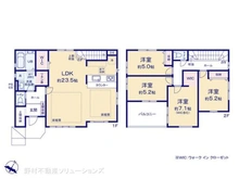【神奈川県/相模原市中央区東淵野辺】相模原市中央区東淵野辺2丁目 新築一戸建て 間取り図
