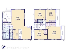 【神奈川県/相模原市中央区富士見】相模原市中央区富士見2丁目 新築一戸建て 間取り図