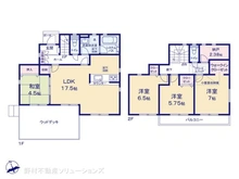 【神奈川県/相模原市中央区上溝】相模原市中央区上溝1丁目 新築一戸建て 間取り図