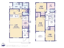 【神奈川県/大和市上和田】大和市上和田 新築一戸建て 間取り図