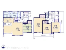 【神奈川県/大和市上和田】大和市上和田 新築一戸建て 間取り図