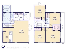 【神奈川県/相模原市中央区東淵野辺】相模原市中央区東淵野辺4丁目 新築一戸建て 間取り図