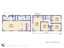 【神奈川県/相模原市中央区弥栄】相模原市中央区弥栄1丁目 新築一戸建て 間取り図