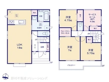 【神奈川県/相模原市南区上鶴間本町】相模原市南区上鶴間本町9丁目 新築一戸建て 間取り図