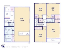 【神奈川県/相模原市南区上鶴間】相模原市南区上鶴間1丁目 新築一戸建て 間取り図