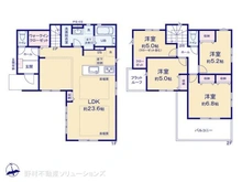 【東京都/町田市木曽東】町田市木曽東3丁目 新築一戸建て 間取り図