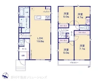 【神奈川県/相模原市中央区上溝】相模原市中央区上溝7丁目 新築一戸建て 間取り図